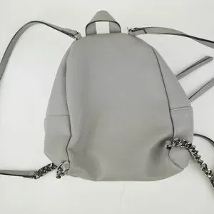 NWT Victoria’s Secret grey and chrome small backpack approx 9”x9”x4” Victoria main image 2